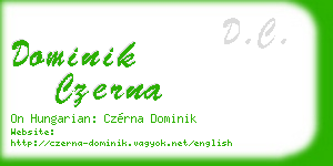 dominik czerna business card